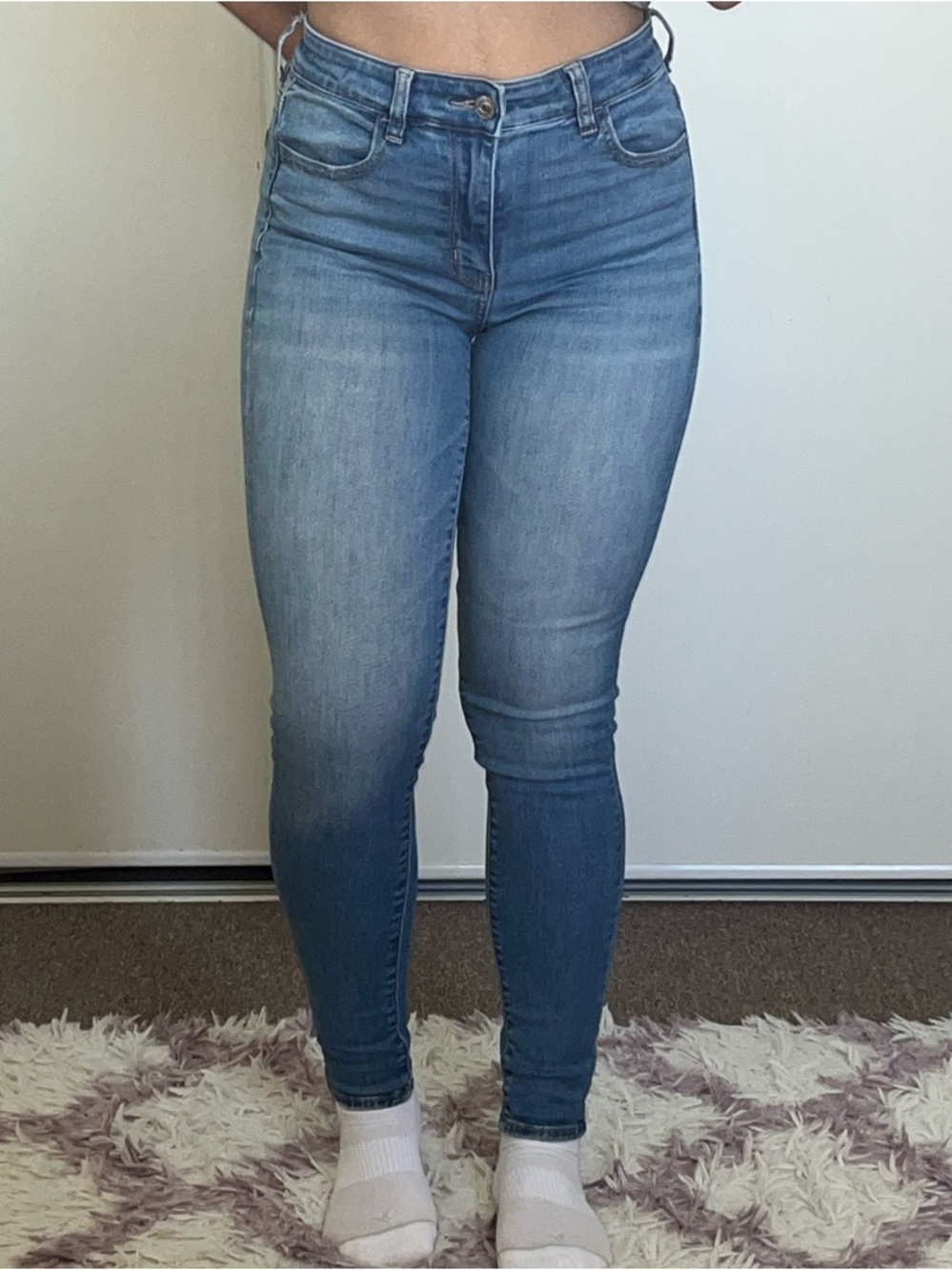 American Eagle High-Rise Light Blue Jegging
